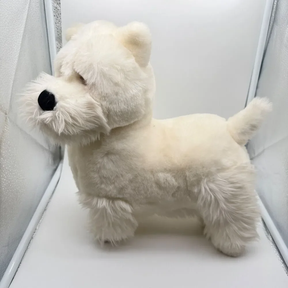 Dakin Lou Rankin Snowflake Terrier Puppy Dog Plush Stuffed Animal Applause Soft